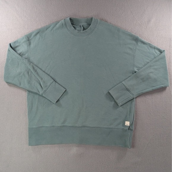 Vuori Tops - Vuori Crewneck Sweatshirt Womens S Green Oversized VW298 Pullover Loungewear